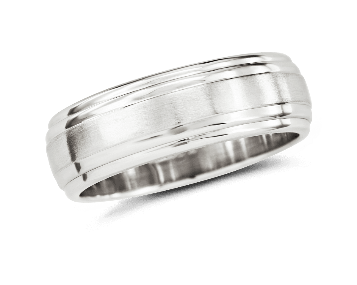 Men's Double Edge Wedding Band