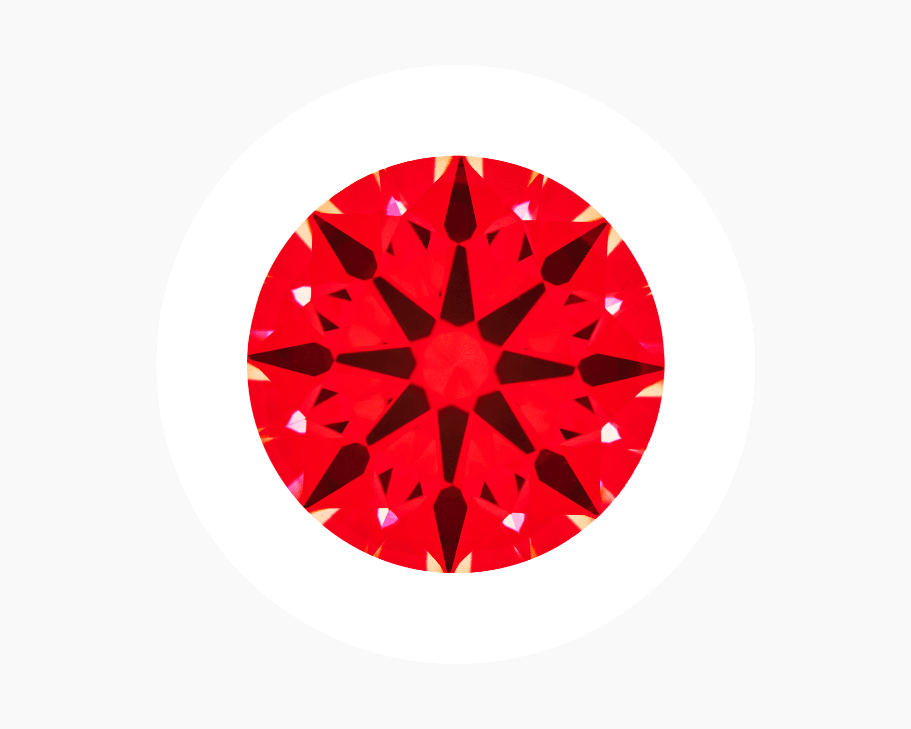 Idealscope image of 1.90ct Super Ideal Hearts & Arrows Round Diamond