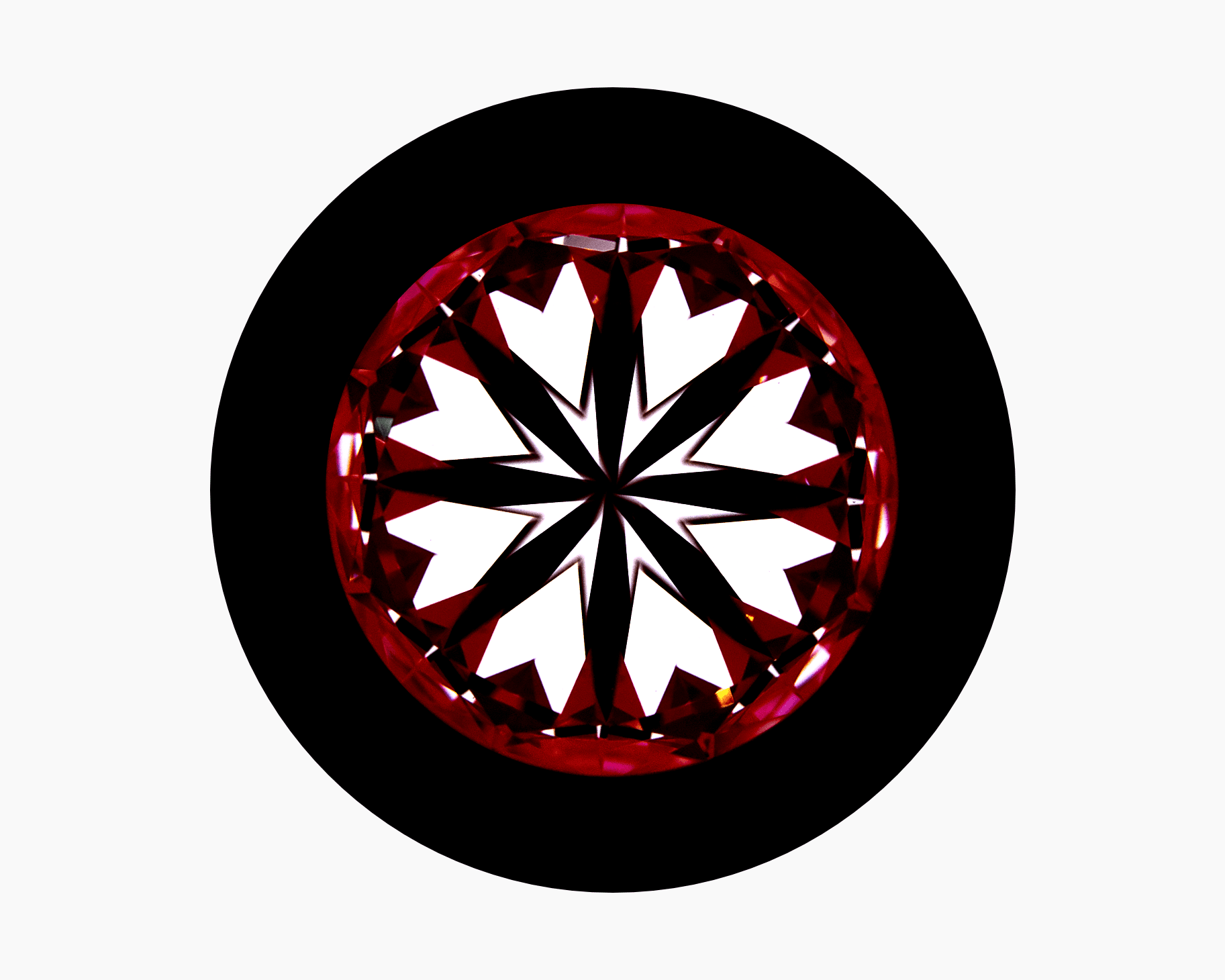 Hearts image of 1.90ct Super Ideal Hearts & Arrows Round Diamond