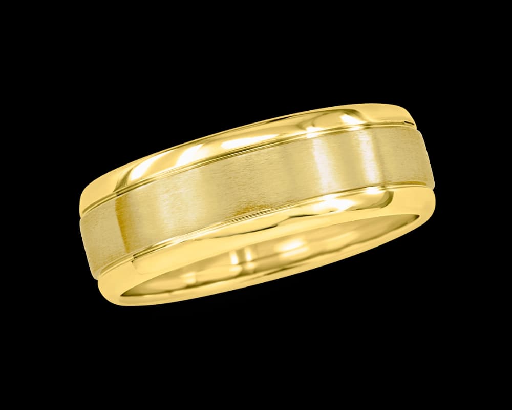 The Bryce 7mm Mens Band with Rounded Edges