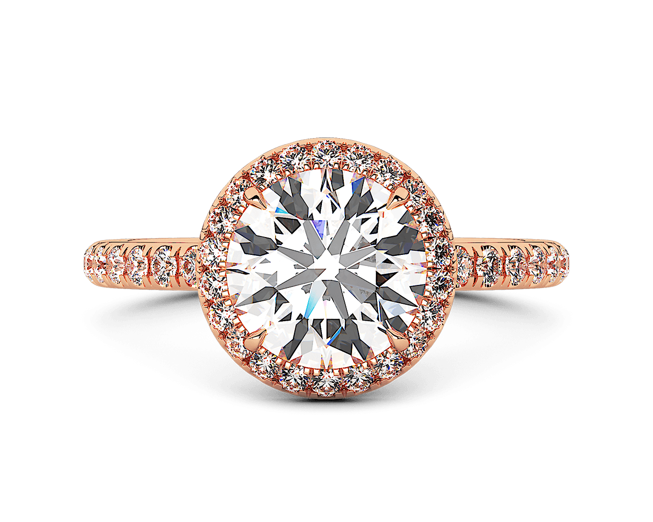 The Emilya Halo Engagement Ring
