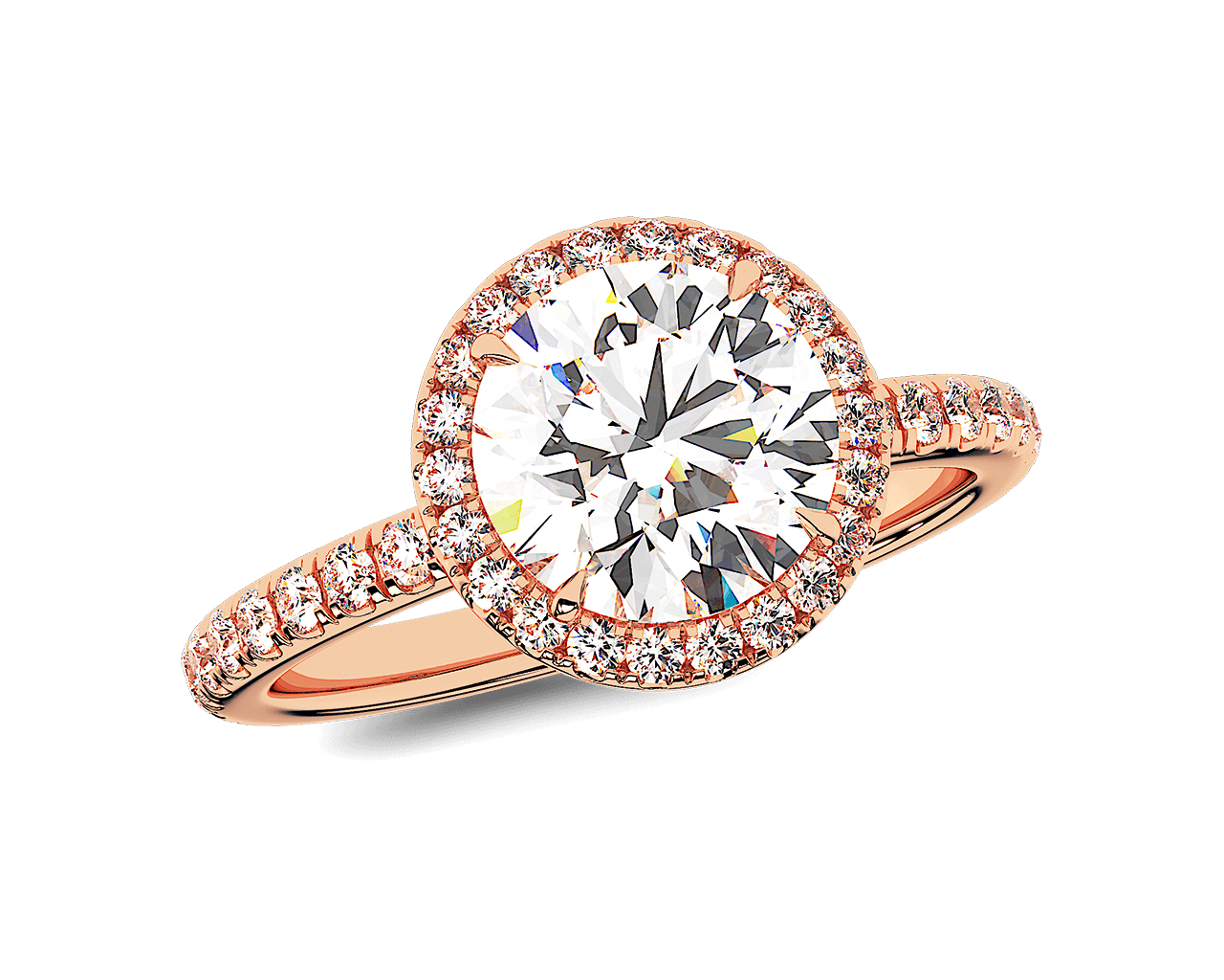 The Emilya Halo Engagement Ring