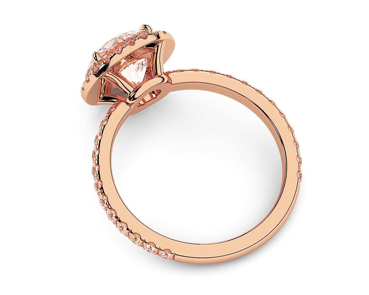 The Emilya Halo Engagement Ring
