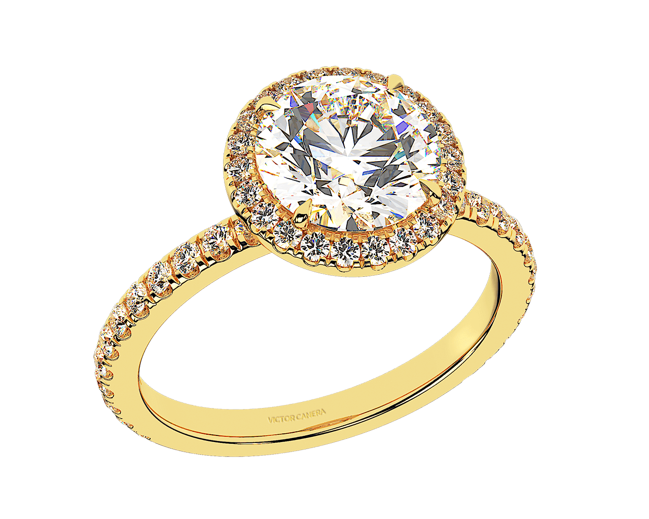 The Emilya Halo Engagement Ring