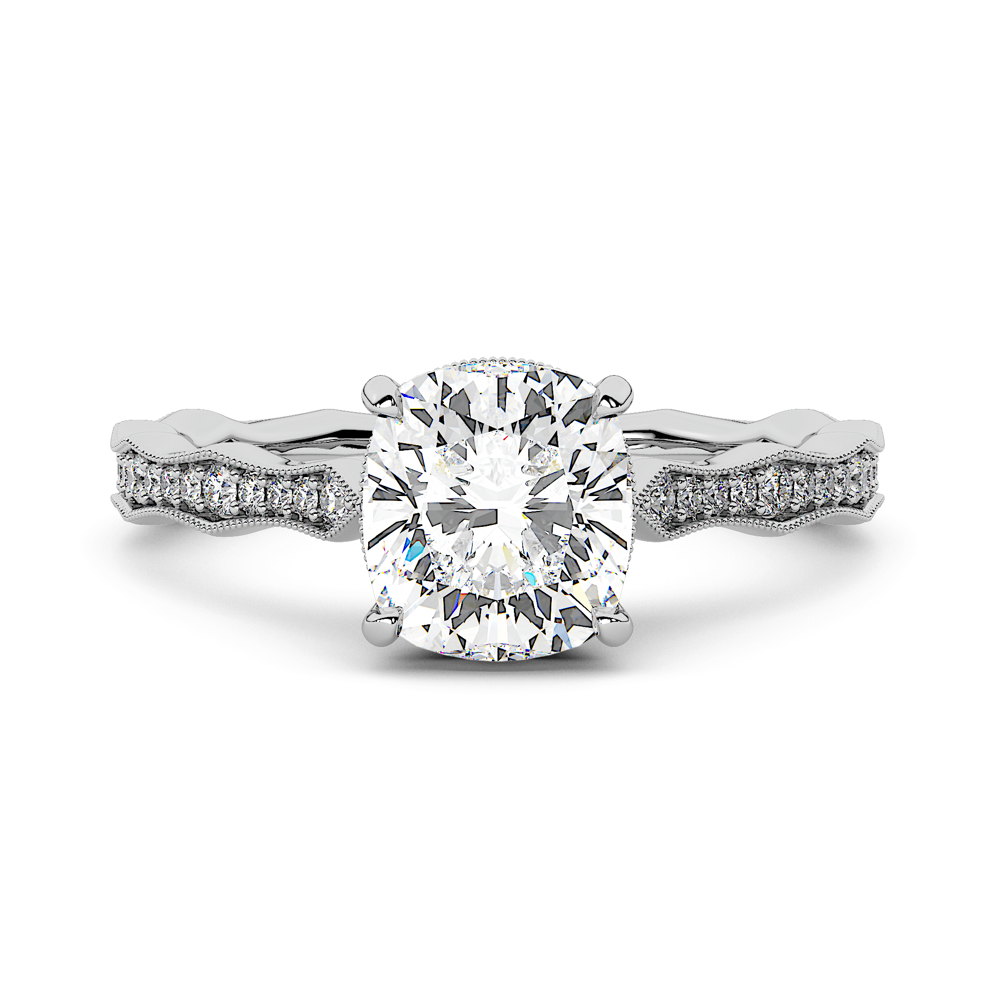The Laurel Pave Solitaire