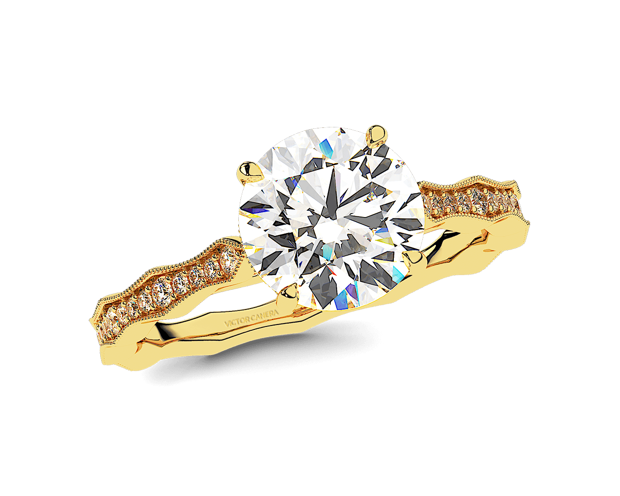 The Laurel Pave Solitaire