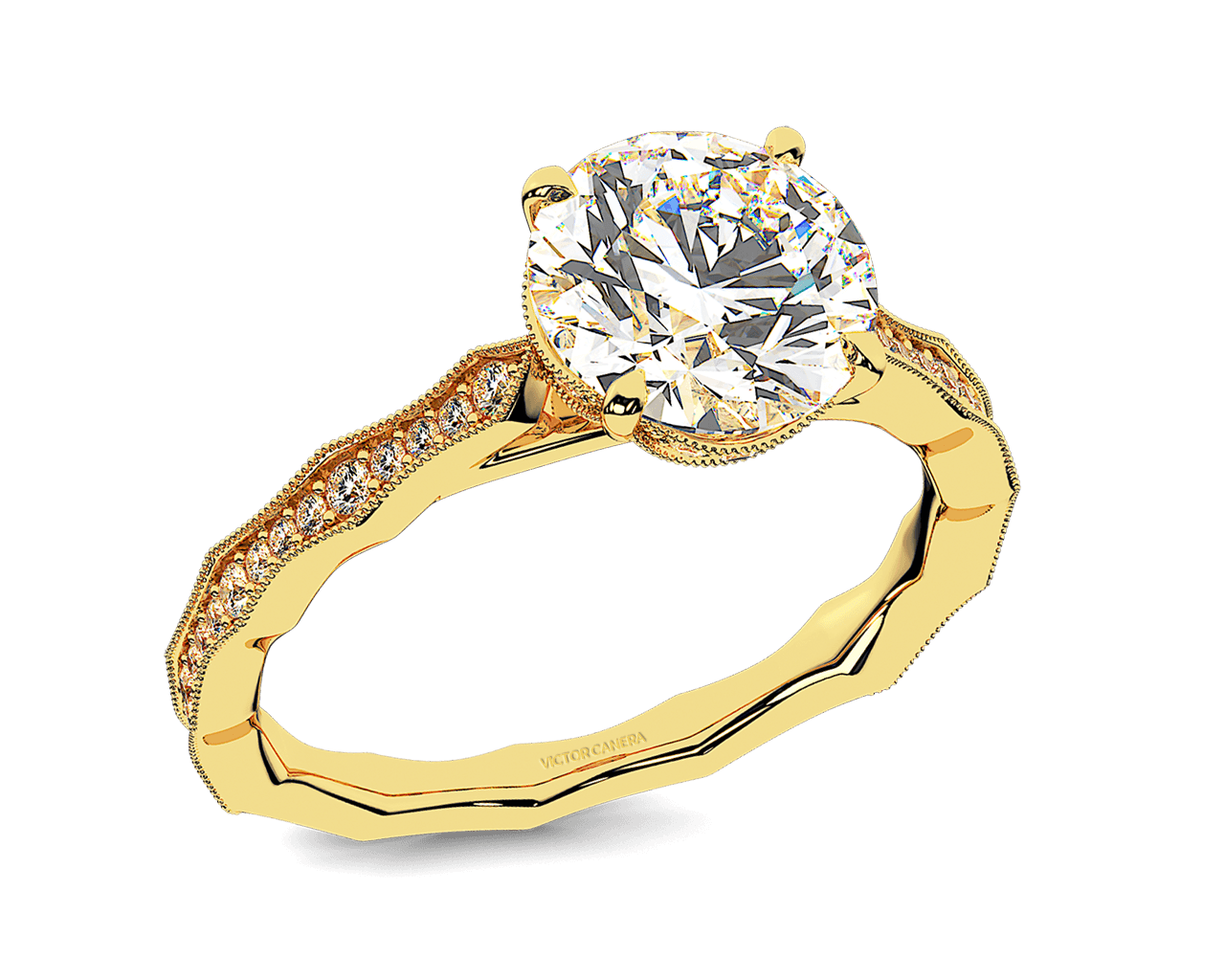 The Laurel Pave Solitaire