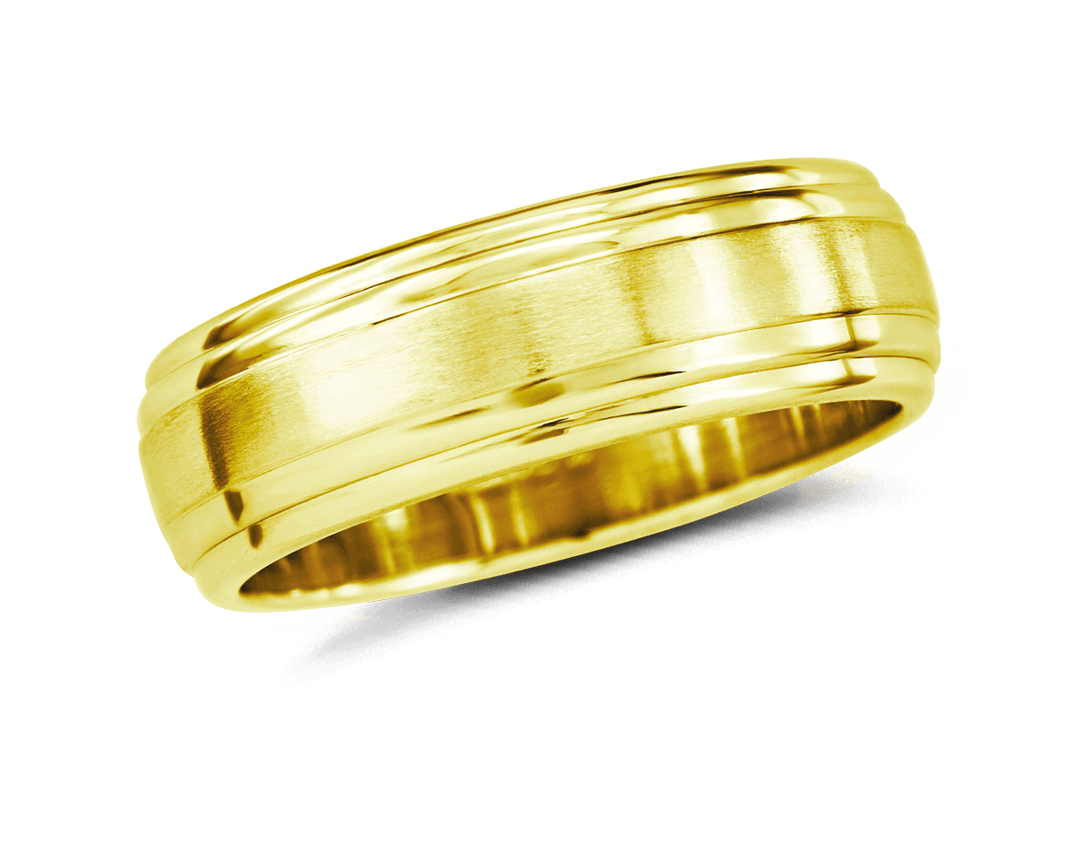 Men's Double Edge Wedding Band