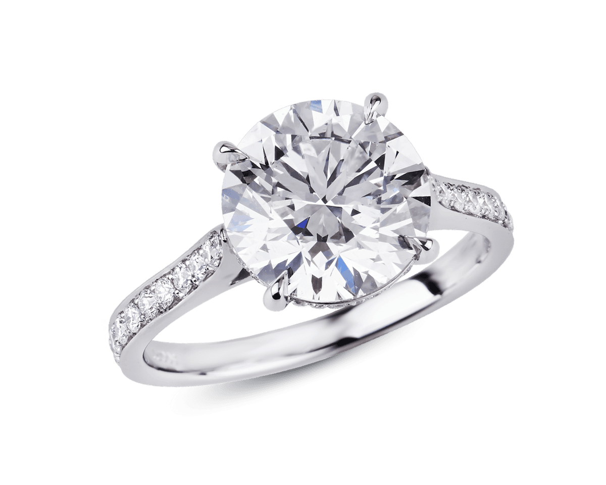 The Trueste Solitaire with Pave