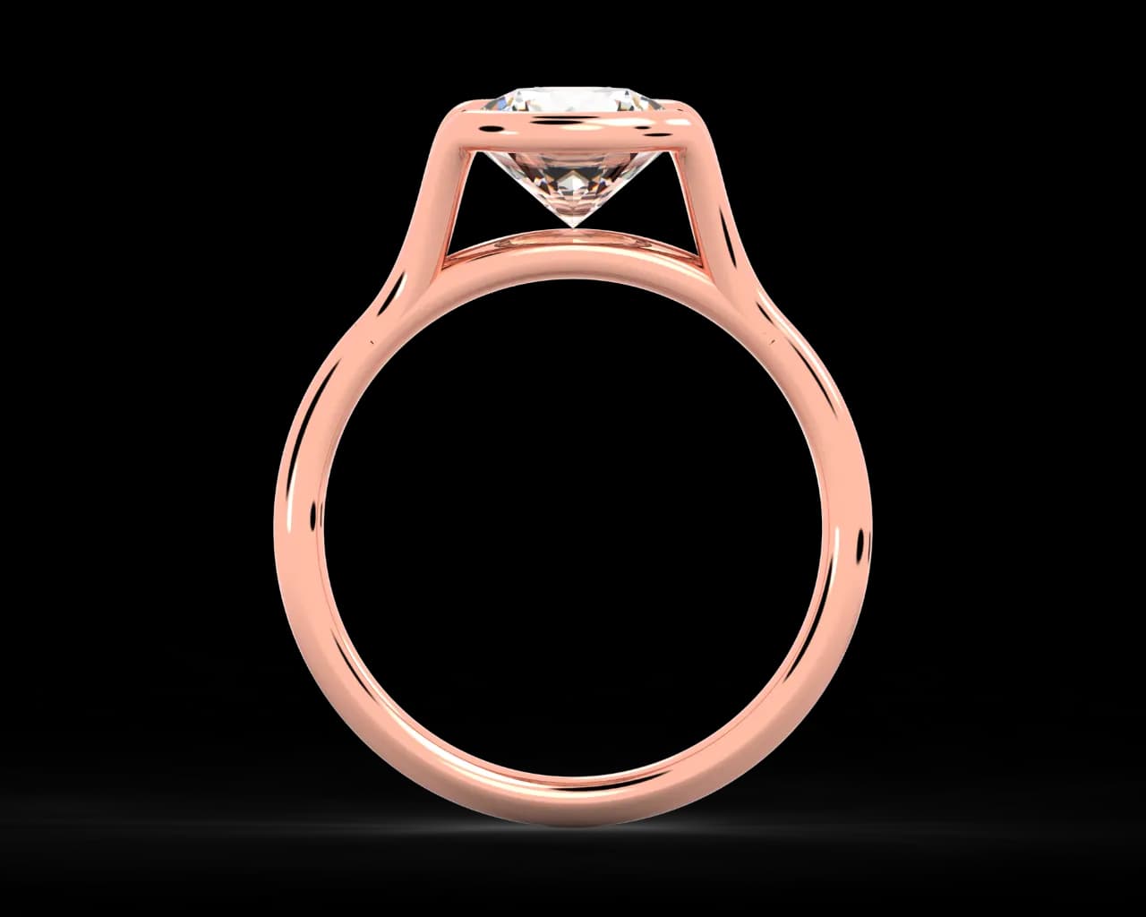 The Adeline Split Bezel Solitaire