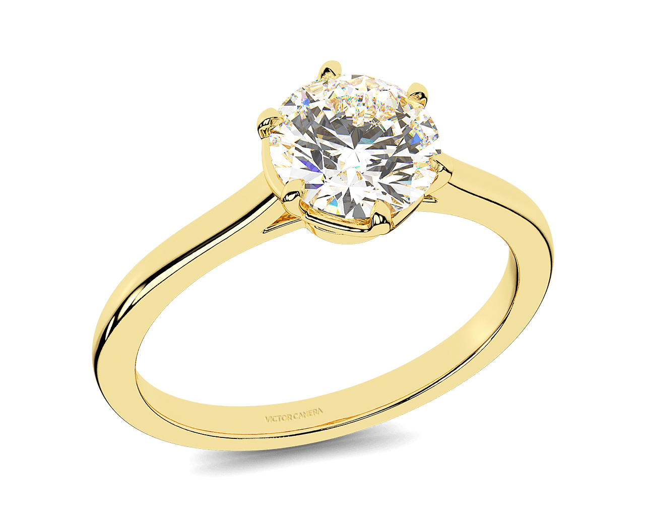 The Liana Six Prong Solitaire