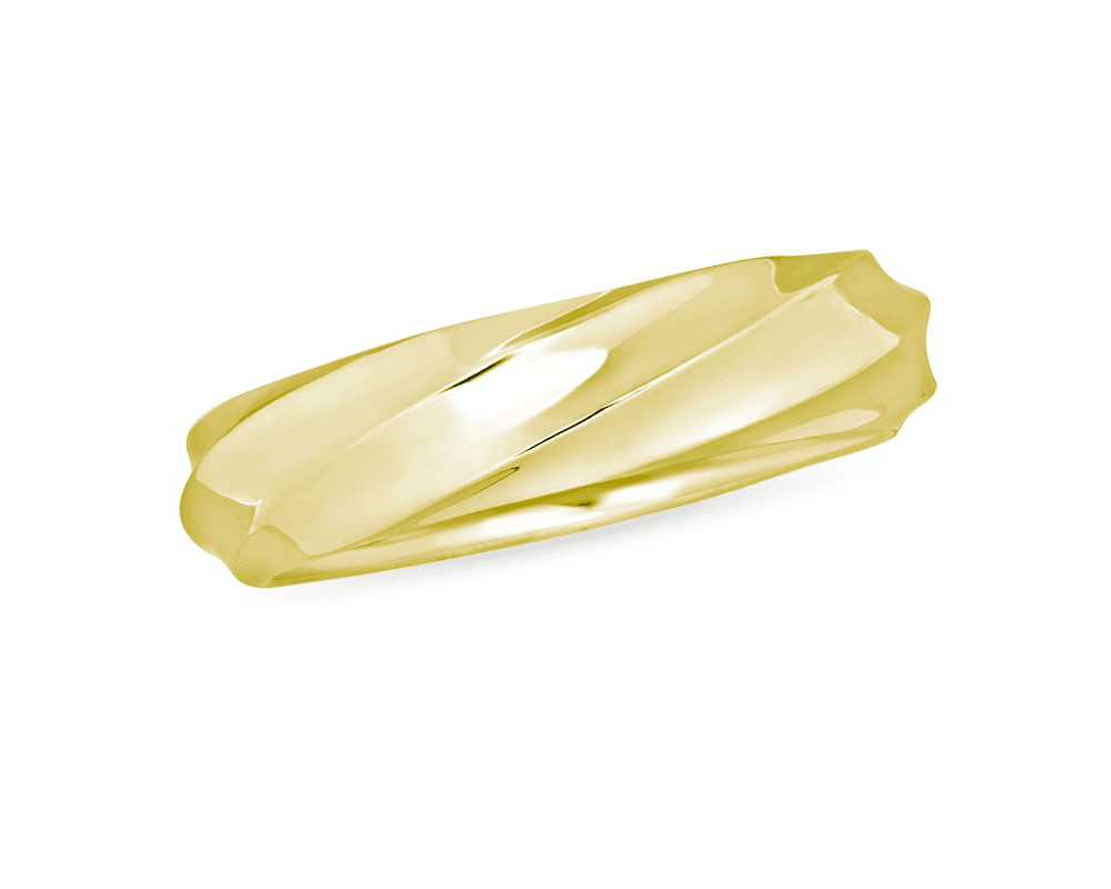 Mens Twisted Wedding Band
