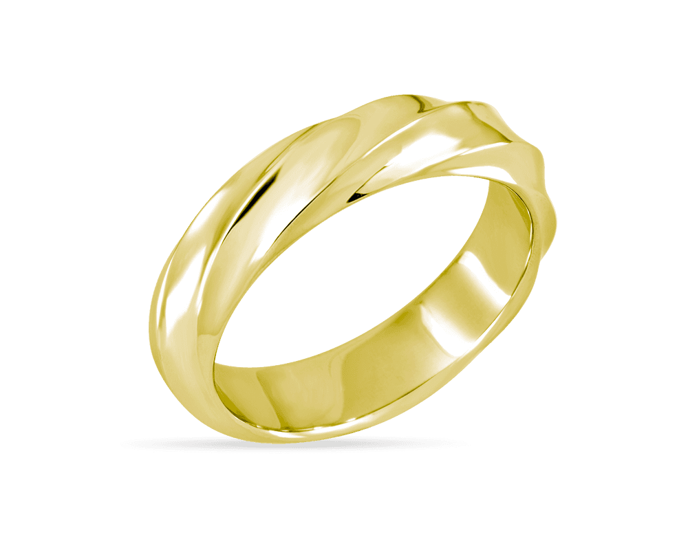 Mens Twisted Wedding Band
