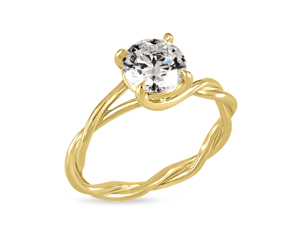 Twisted Band Trellis Solitaire