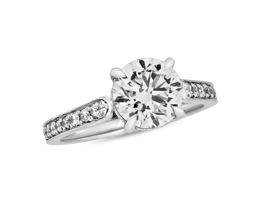 The Trueste Solitaire with Pave
