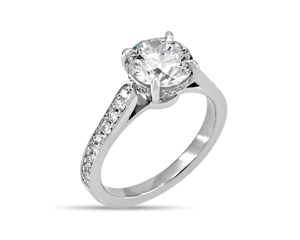 The Trueste Solitaire with Pave