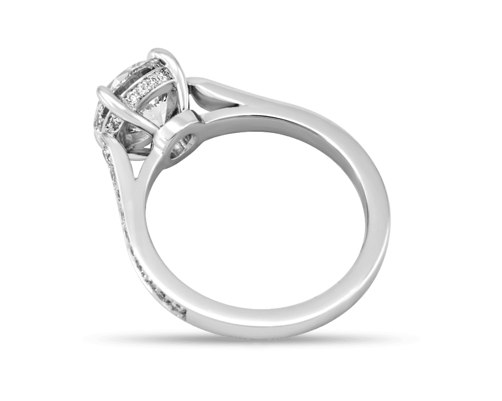 The Trueste Solitaire with Pave