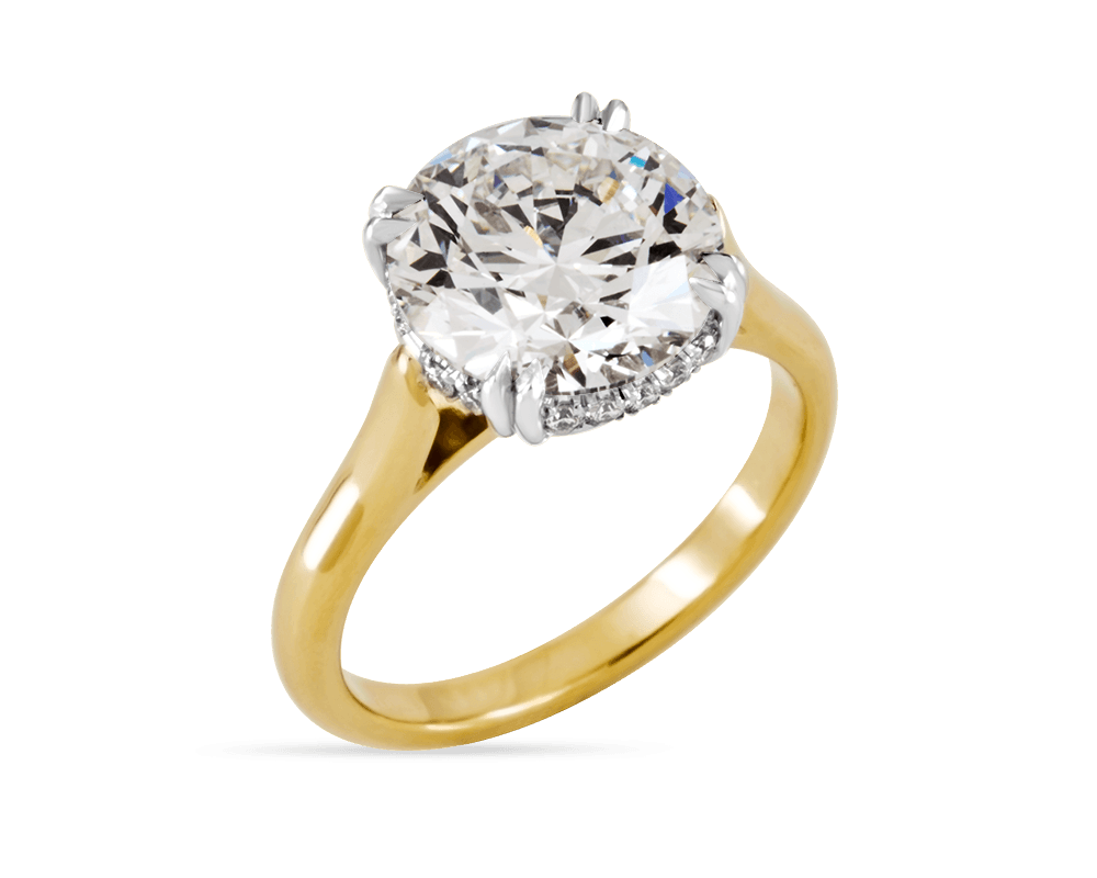 The Trueste Solitaire with Invisible Halo