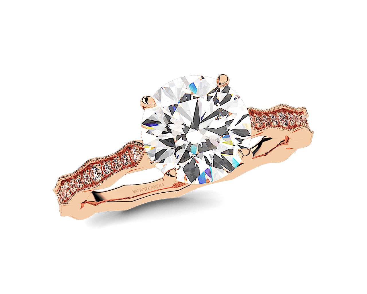 The Laurel Pave Solitaire