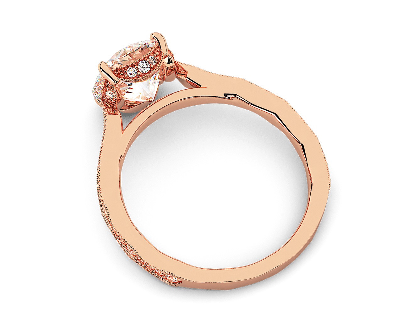 The Laurel Pave Solitaire