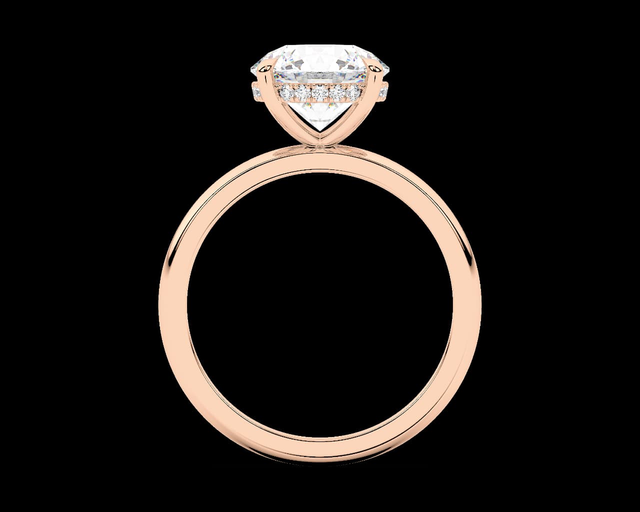 The Geneve Soltaire with Hidden Halo